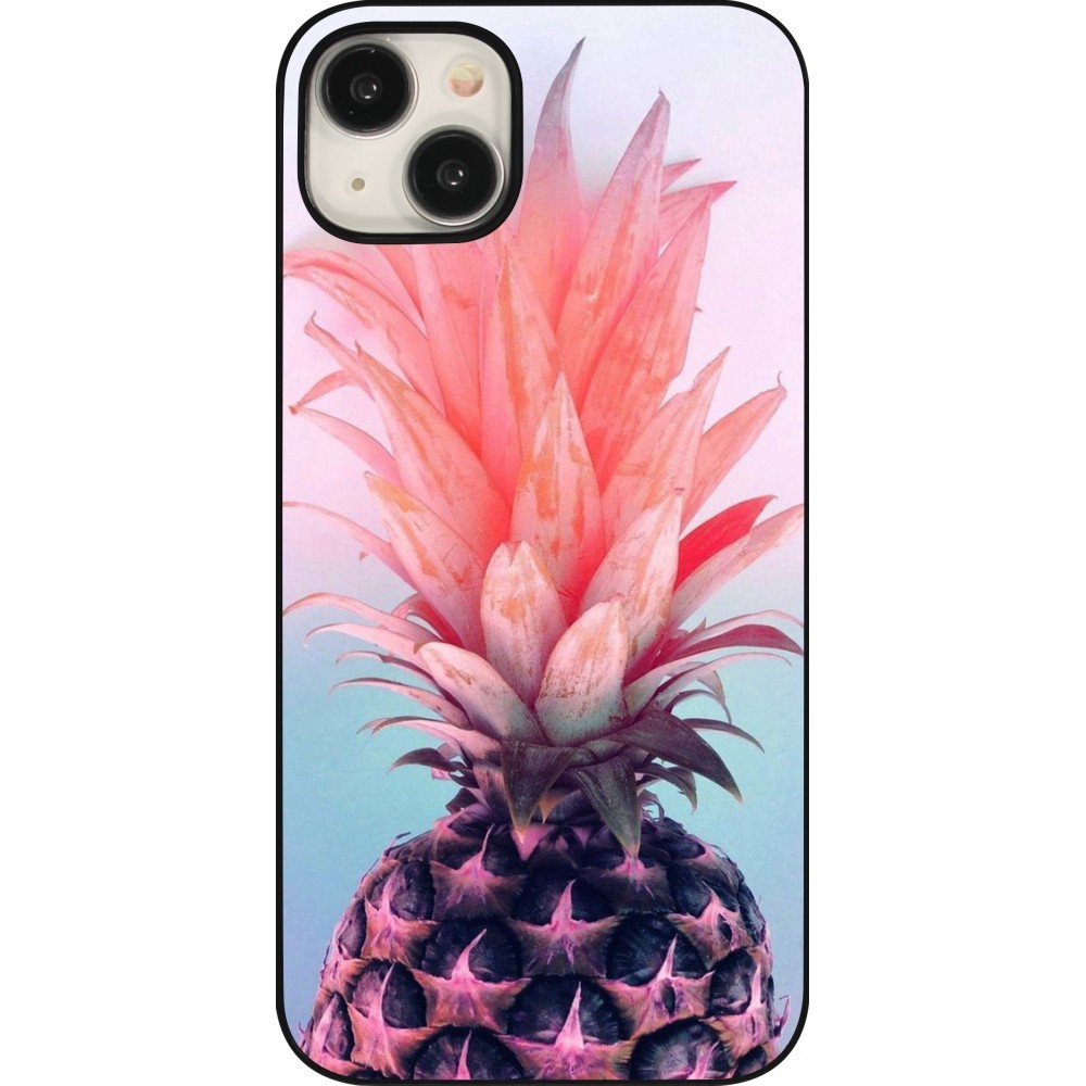 iPhone 15 Plus Case Hülle - Purple Pink Pineapple