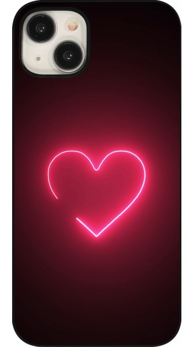 iPhone 15 Plus Case Hülle - Valentine 2023 single neon heart