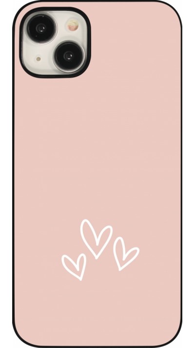 iPhone 15 Plus Case Hülle - Valentine 2023 three minimalist hearts