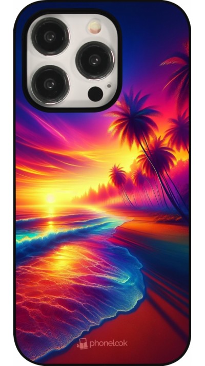 iPhone 15 Pro Case Hülle - Strand Sonnenuntergang auffällig