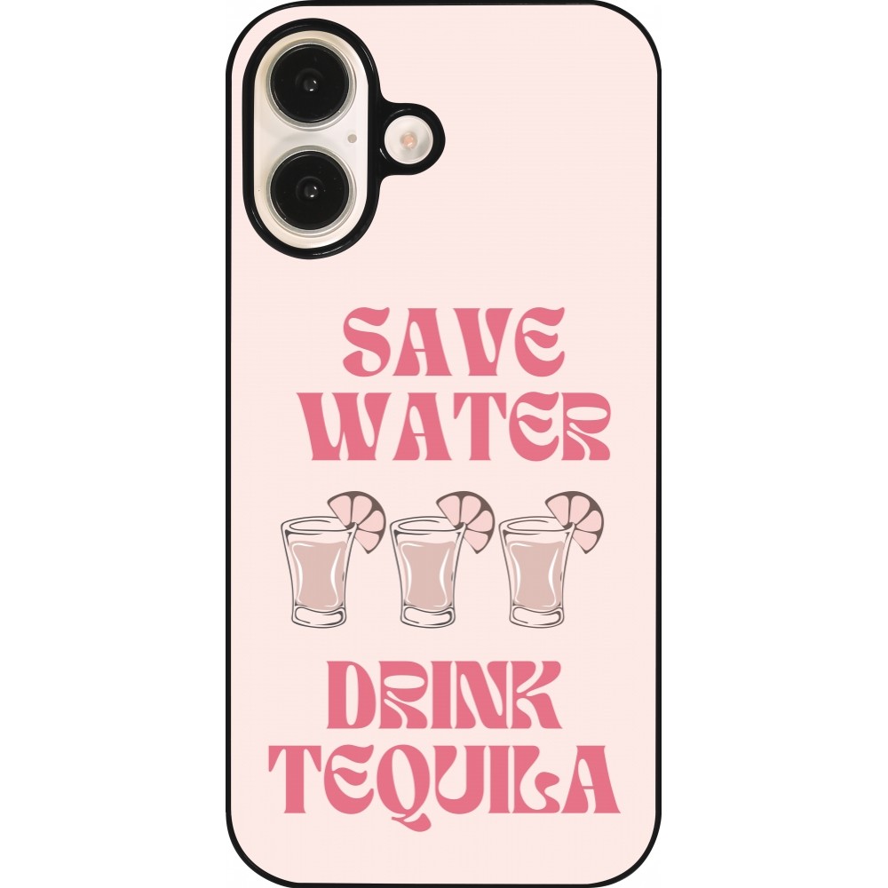 iPhone 16 Case Hülle - Cocktail Save Water Drink Tequila