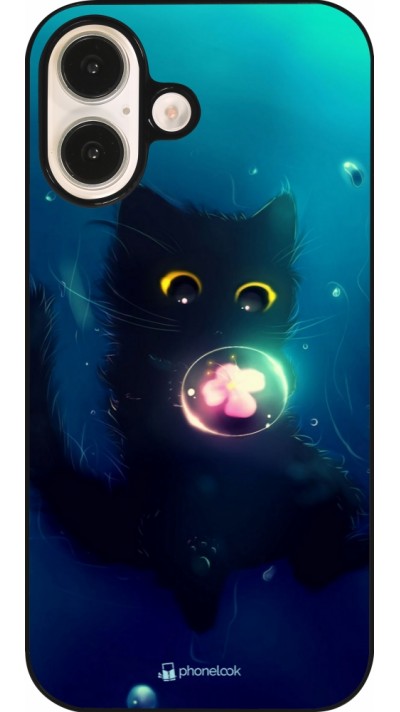 iPhone 16 Case Hülle - Cute Cat Bubble