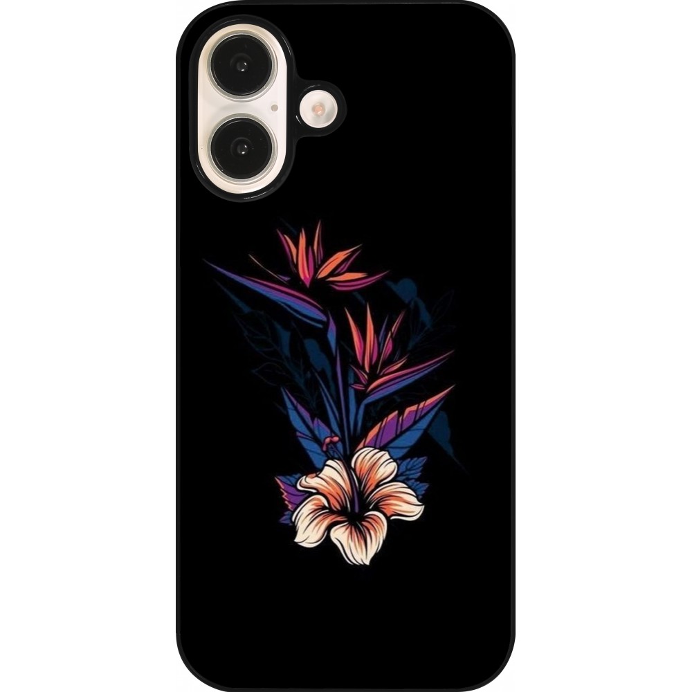 iPhone 16 Case Hülle - Dark Flowers