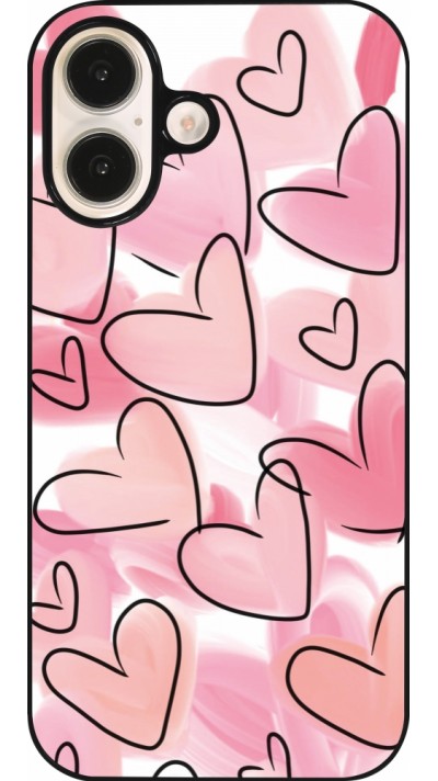 iPhone 16 Case Hülle - Easter 2023 pink hearts