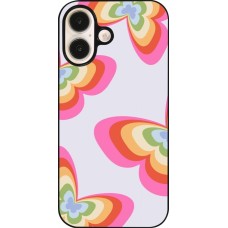 iPhone 16 Case Hülle - Easter 2024 rainbow butterflies