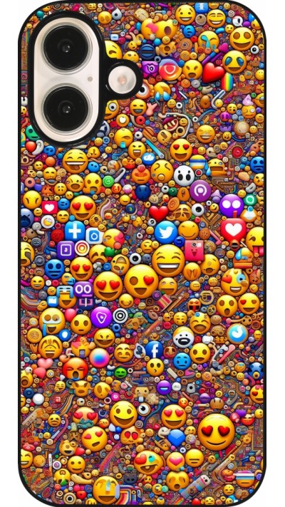 iPhone 16 Case Hülle - Emoji gemischt