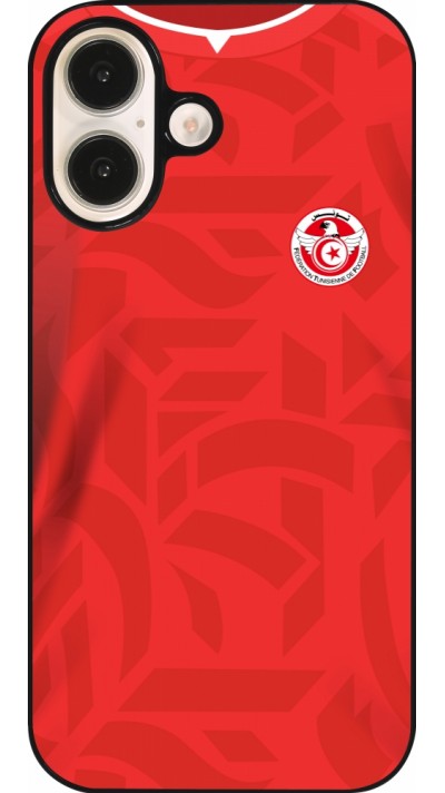 iPhone 16 Case Hülle - Tunesien 2022 personalisierbares Fussballtrikot