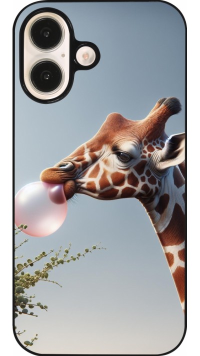 iPhone 16 Case Hülle - Giraffe mit Blase