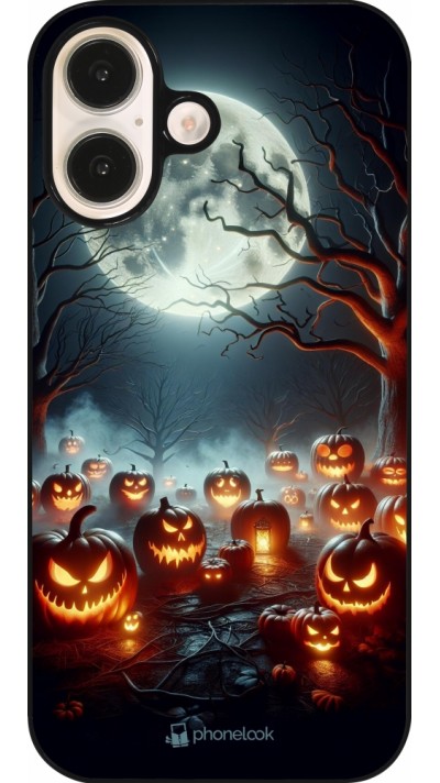 iPhone 16 Case Hülle - Halloween 2024 Viele Kuerbisse