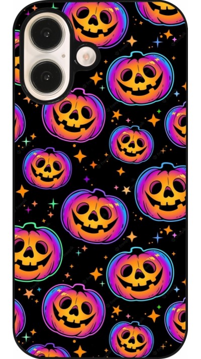 iPhone 16 Case Hülle - Halloween 2024 rainbow pumpkins