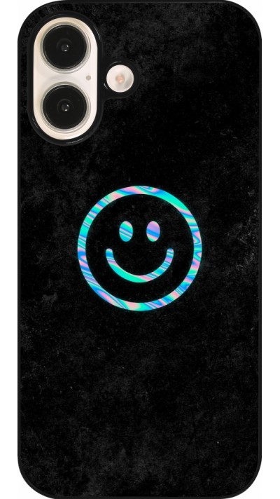 iPhone 16 Case Hülle - Happy smiley irisirt