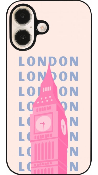 iPhone 16 Case Hülle - London Pink Print