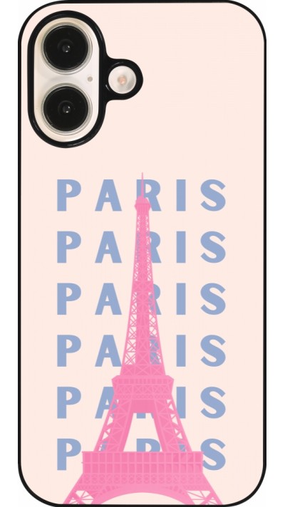 iPhone 16 Case Hülle - Paris Pink Print