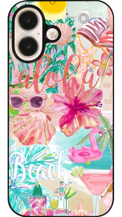 iPhone 16 Case Hülle - Preppy Collage Aloha