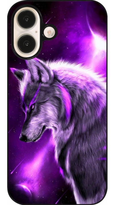 iPhone 16 Case Hülle - Purple Sky Wolf