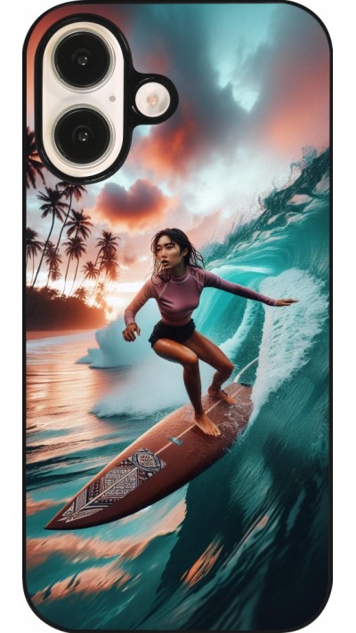 iPhone 16 Case Hülle - Surferin aus Bali