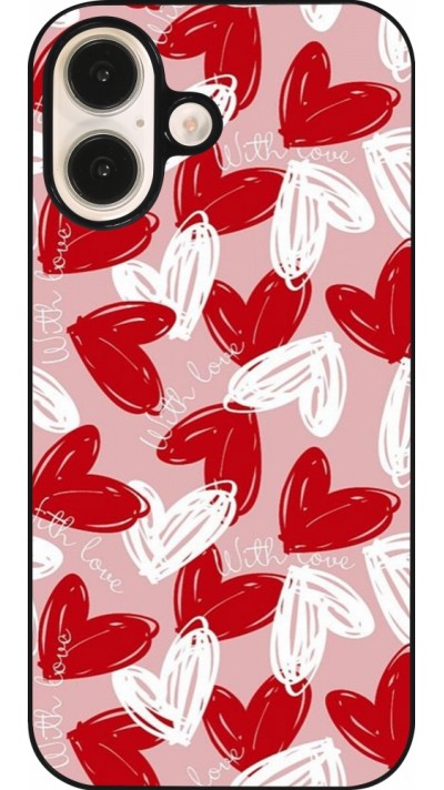 iPhone 16 Case Hülle - Valentine 2024 with love heart