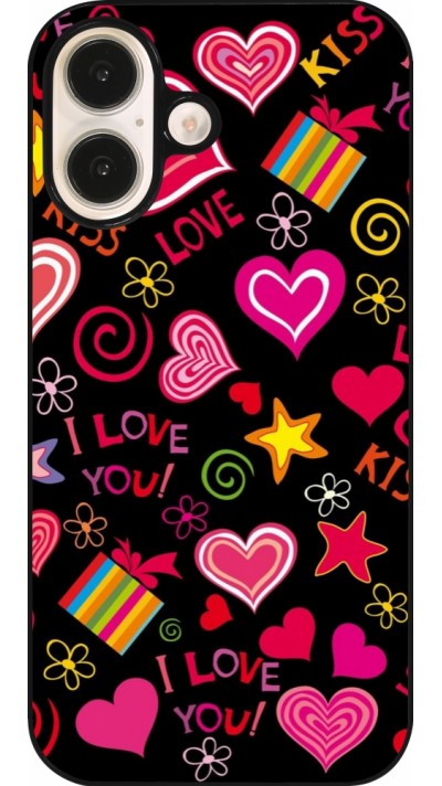 iPhone 16 Case Hülle - Valentine 2023 love symbols