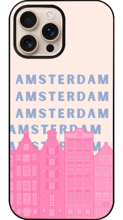 iPhone 16 Pro Max Case Hülle - Amsterdam Pink Print