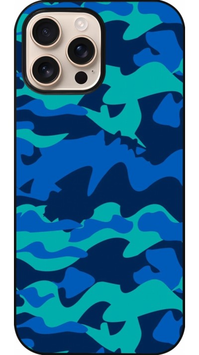 iPhone 16 Pro Max Case Hülle - Camo Blue