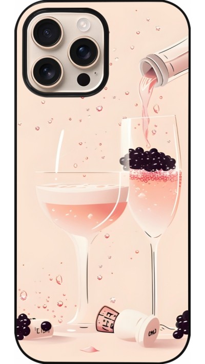 iPhone 16 Pro Max Case Hülle - Champagne Pouring Pink