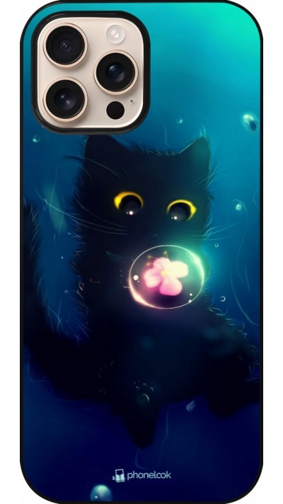 iPhone 16 Pro Max Case Hülle - Cute Cat Bubble