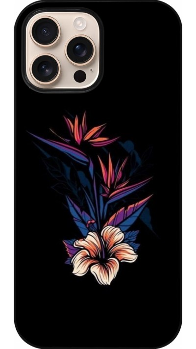 iPhone 16 Pro Max Case Hülle - Dark Flowers