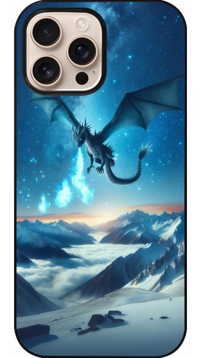 iPhone 16 Pro Max Case Hülle - Drache nächtliche Berg