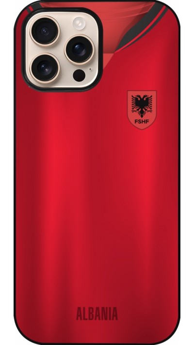 iPhone 16 Pro Max Case Hülle - Albanien personalisierbares Fussballtrikot