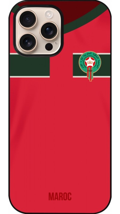 iPhone 16 Pro Max Case Hülle - Marokko 2022 personalisierbares Fussballtrikot