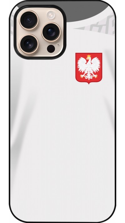 iPhone 16 Pro Max Case Hülle - Polen 2022 personalisierbares Fussballtrikot