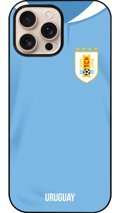 iPhone 16 Pro Max Case Hülle - Uruguay 2022 personalisierbares Fussballtrikot