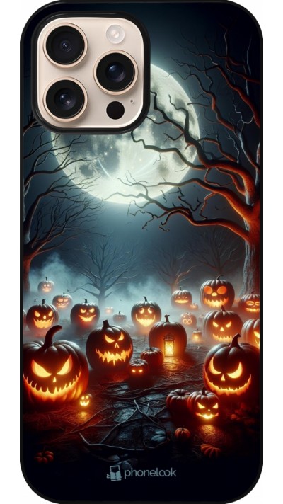 iPhone 16 Pro Max Case Hülle - Halloween 2024 Viele Kuerbisse