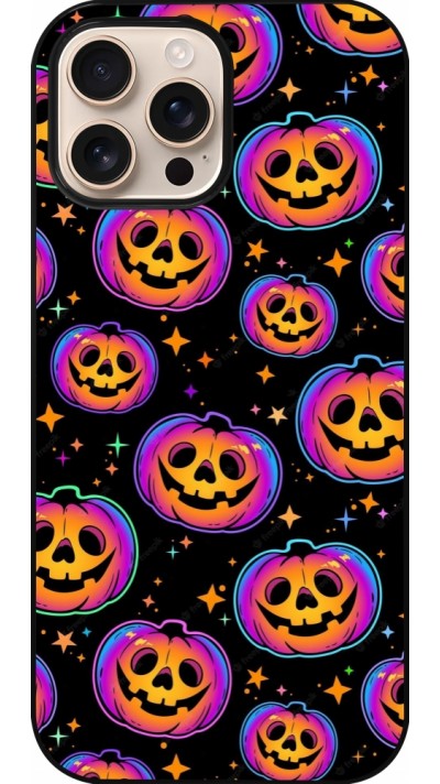 iPhone 16 Pro Max Case Hülle - Halloween 2024 rainbow pumpkins