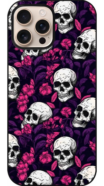 iPhone 16 Pro Max Case Hülle - Halloween 2024 romantic skulls