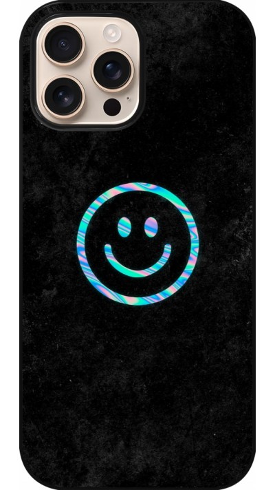 iPhone 16 Pro Max Case Hülle - Happy smiley irisirt