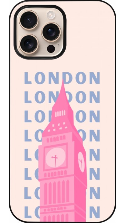 iPhone 16 Pro Max Case Hülle - London Pink Print