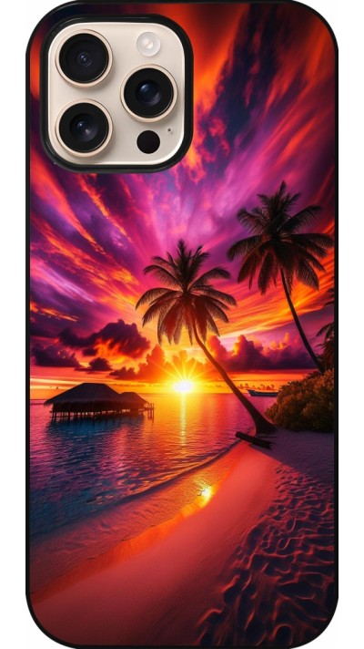 iPhone 16 Pro Max Case Hülle - Malediven Abenddämmerung Glückseligkeit