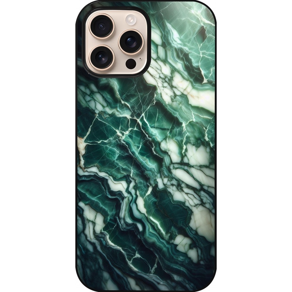 iPhone 16 Pro Max Case Hülle - Majestätischer grüner Marmor