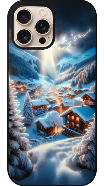 iPhone 16 Pro Max Case Hülle - Berg Schnee Licht