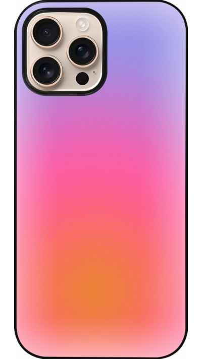 iPhone 16 Pro Max Case Hülle - Orange Pink Blue Gradient