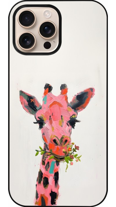 iPhone 16 Pro Max Case Hülle - Pink Girafe Paint