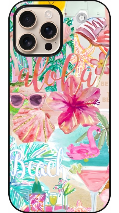 iPhone 16 Pro Max Case Hülle - Preppy Collage Aloha