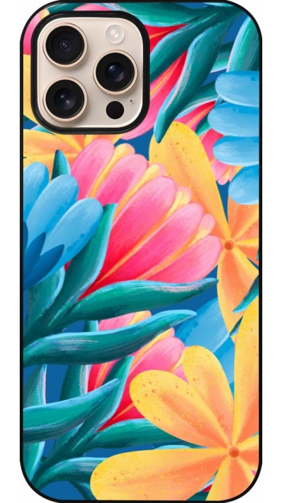 iPhone 16 Pro Max Case Hülle - Spring 23 colorful flowers