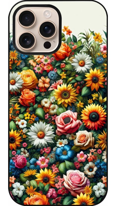 iPhone 16 Pro Max Case Hülle - Sommer Blumenmuster