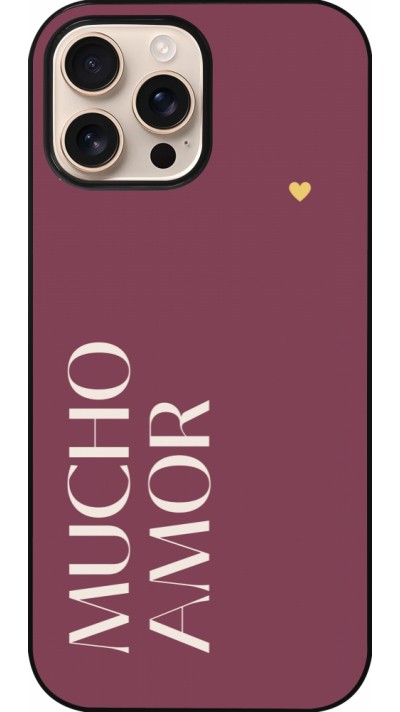 iPhone 16 Pro Max Case Hülle - Valentine 2024 mucho amor rosado