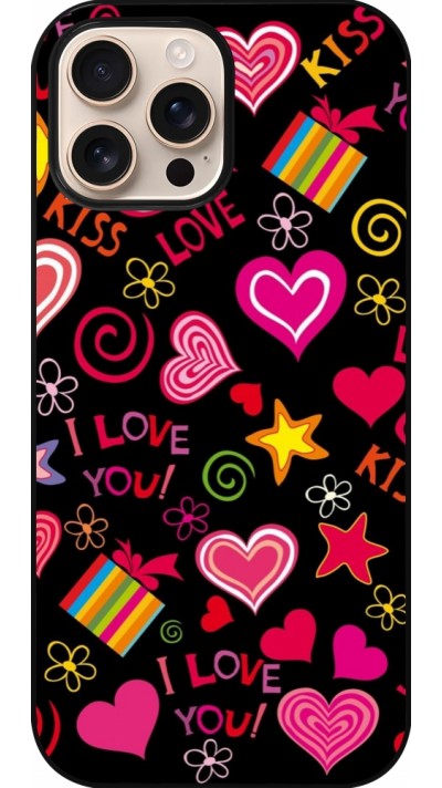 iPhone 16 Pro Max Case Hülle - Valentine 2023 love symbols