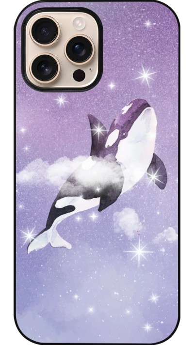 iPhone 16 Pro Max Case Hülle - Whale in sparking stars