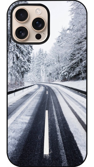 iPhone 16 Pro Max Case Hülle - Winter 22 Snowy Road