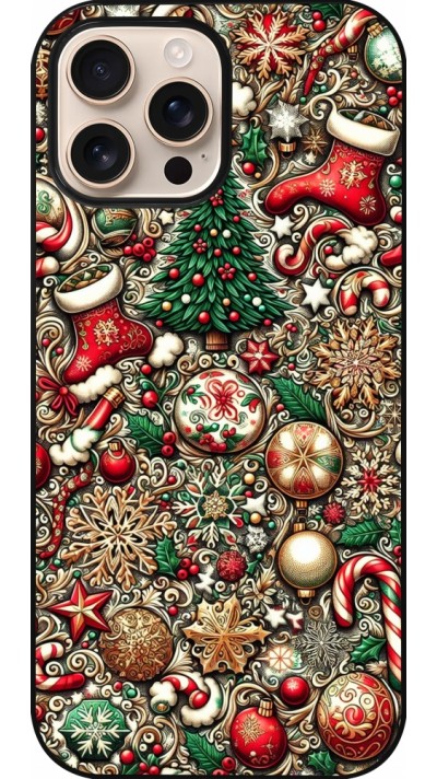 iPhone 16 Pro Max Case Hülle - Weihnachten 2023 Mikromuster